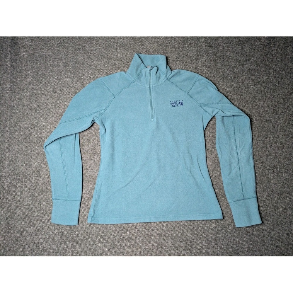 Mountain Hardwear Women's Fleece Jacket Small Blue Teal Full Zip Sweatshirt